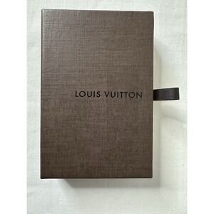 Louis Vuitton gift box Brown Side Opening Pull Tab 3.5 X 5.5‎ X 1 New Empty